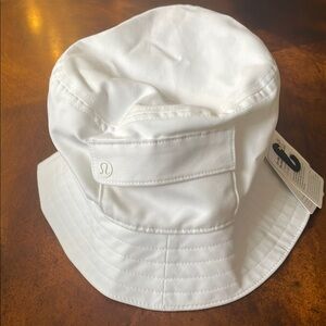 lululemon athletica White Bucket Hat Minimalist Style